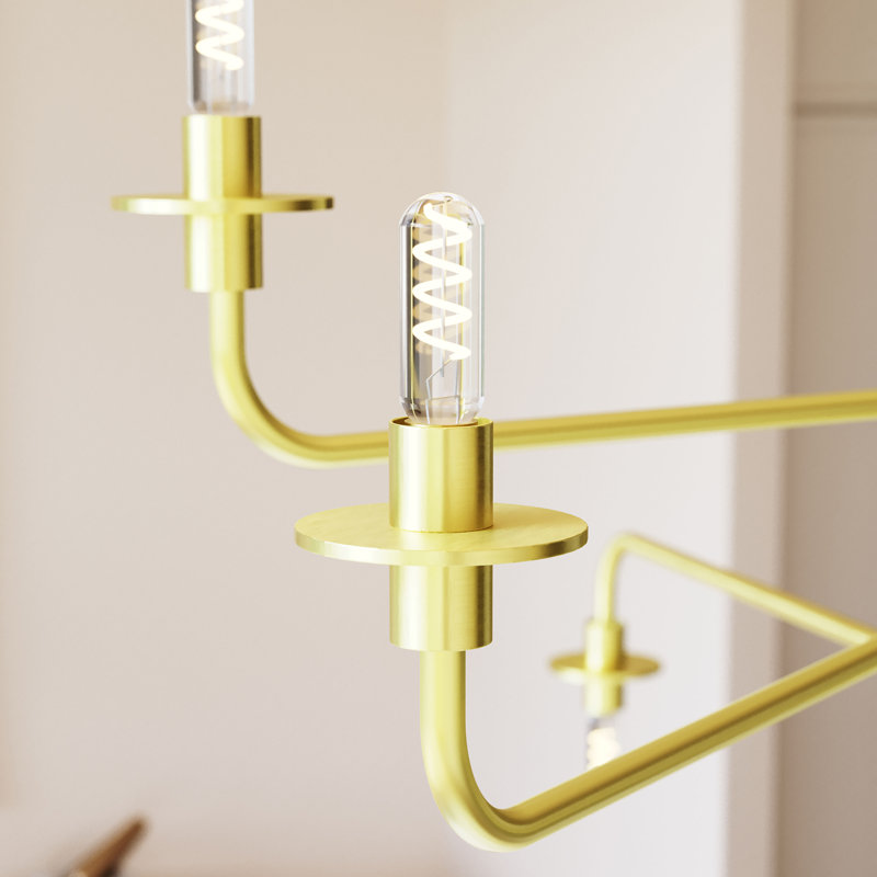 Atelier Contemporary 60" Brass and Glass Pendant Light