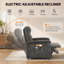 Fauteuil inclinable électrique de 32 po avec chauffage et massage, canapé inclinable avec télécommande et 3 poches latérales, canapé-lit facile à assembler pour le salon-134229160