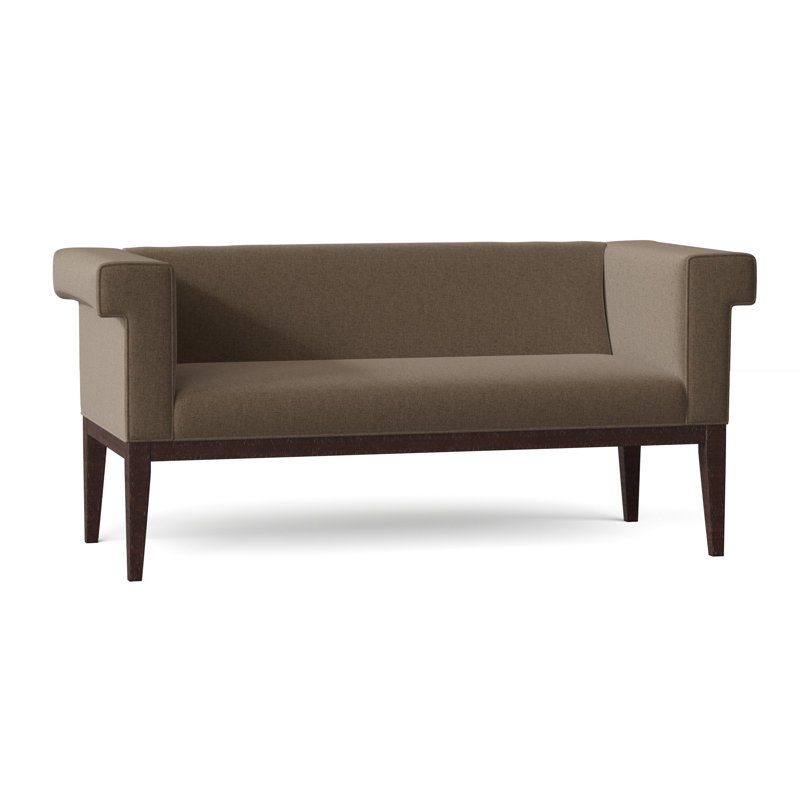 Evie Upholstered Bench, Bark (8789 06), Espresso