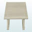 Table d'appoint décorative, 24 po de largeur, base à tréteaux croisés, bois massif brun foncé-116272282