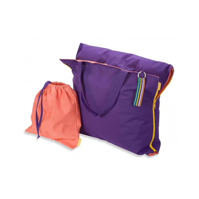 Hhooboz Garden Chair Cushion, Purple and orange