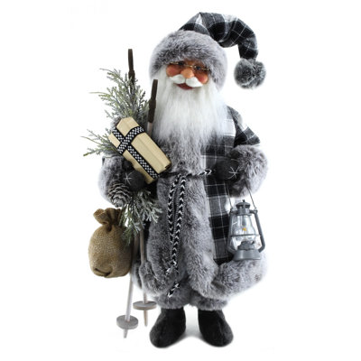 Stylish Santa Claus Standing Figurine