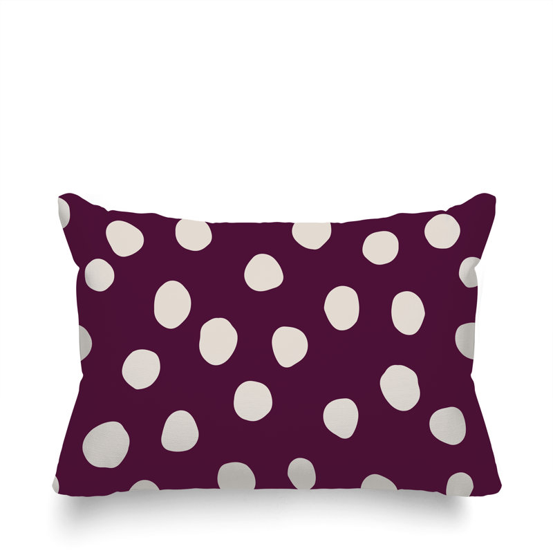 Coussin lombaire réversible intérieur / extérieur Sofi Minimalist, H 18 po x l 25 po, Purple