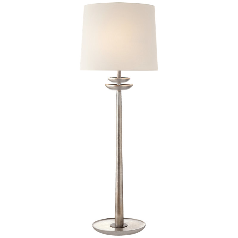 AERIN Beaumont Medium Buffet Lamp, Burnished Silver