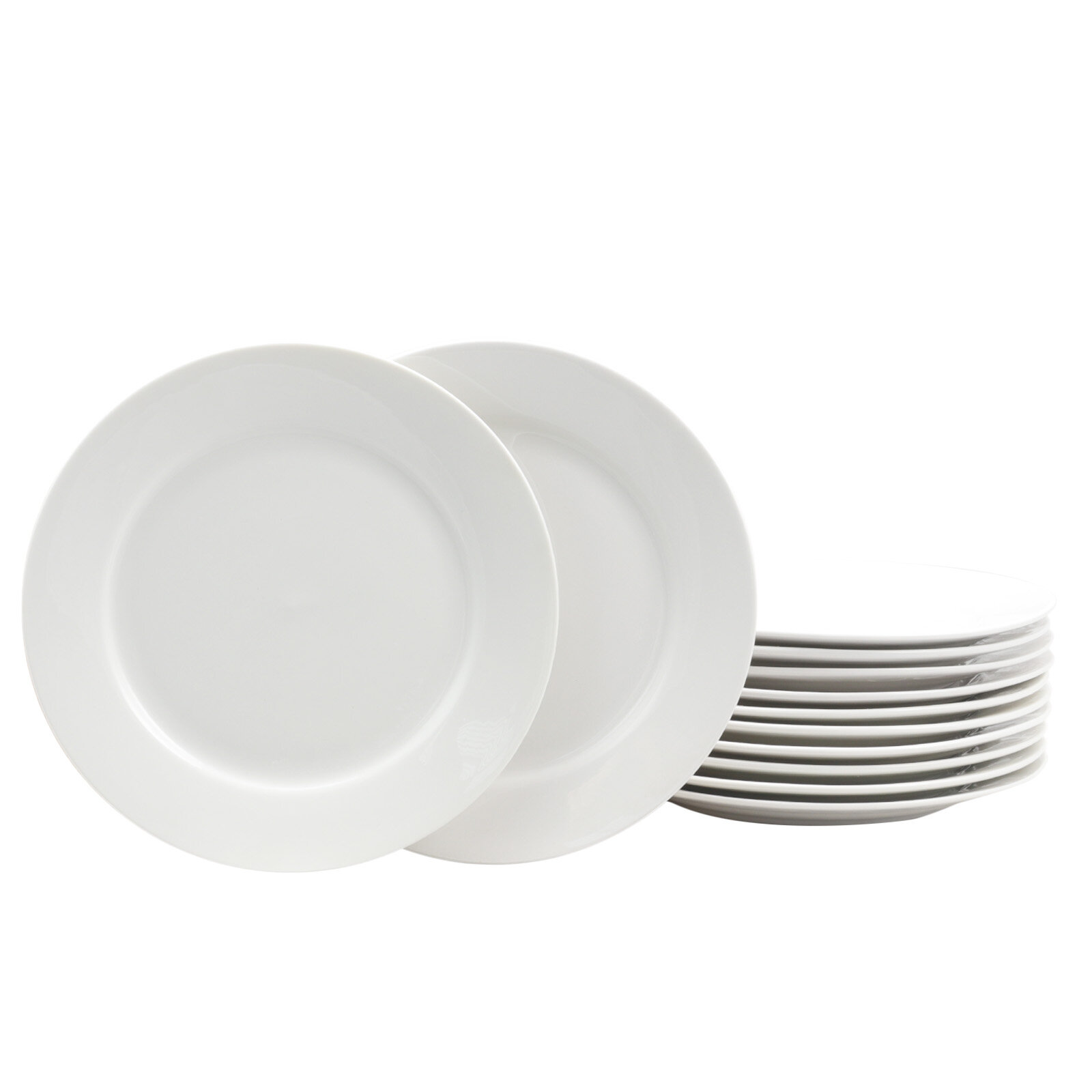 Charlton Home® 10.5'' Dinner Plate - Set of 12 & Reviews | Wayfair