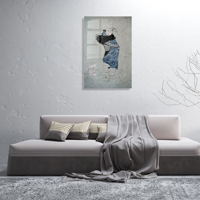 Peinture élégante en verre trempé de 11,8 po x 17,7 po | 100% verre trempé, épaisseur: 0,16 pouce | Superbe art mural pour la décoration intérieure, durable et facile à nettoyer, parfait pour les espaces de salon et de bureau