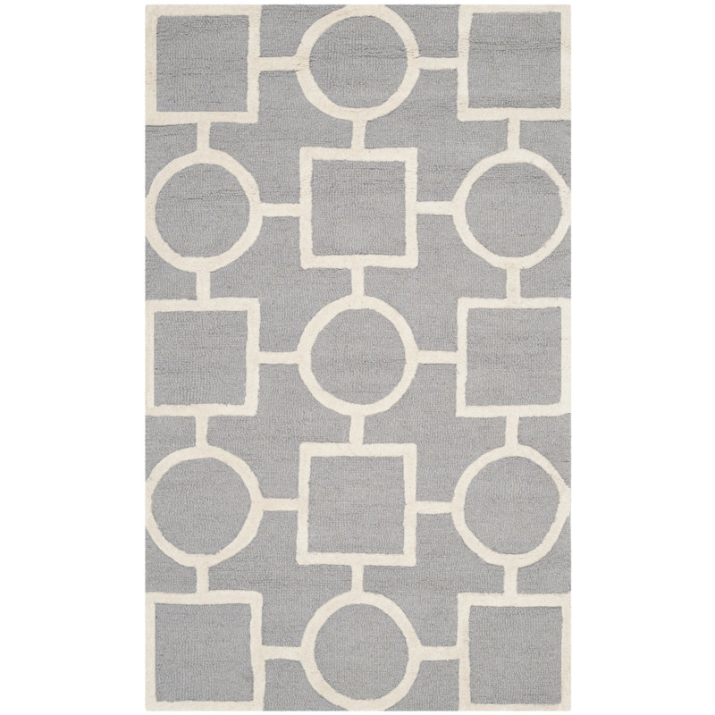 Cambridge Hand Tufted Wool Geometric Rug, 8' x 10'