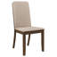 Ensemble de table de salle à manger Wela avec 6 chaises en latte, brun noyer-114733301