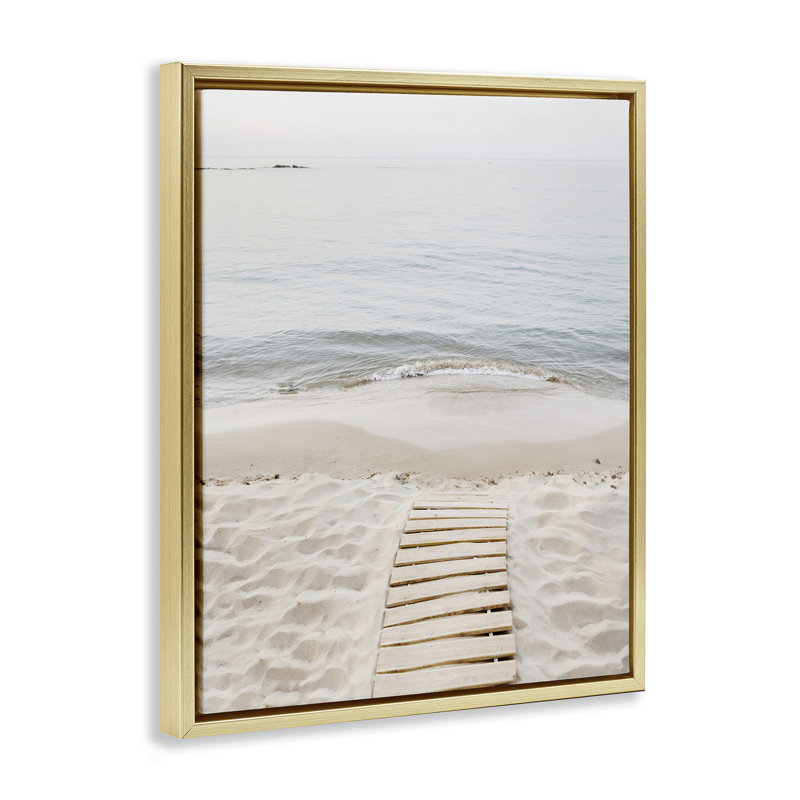 Cadre flottant pour planches Beachy, H 21 po x l 17 po, Cadre flottant métallique doré