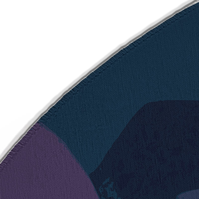 Tapis intérieur et extérieur Plasma Trails, Rond 5 pi