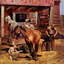 "blacksmith" par john négligeable faisant, reproduction d’art sur toile tendue-15880404