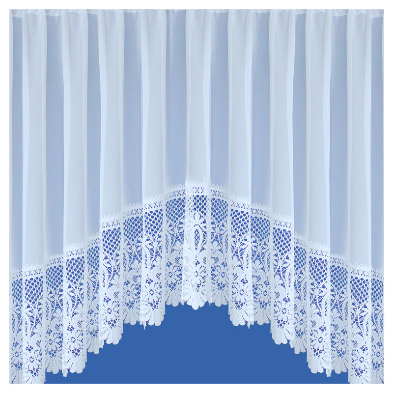 Duhon Semi Sheer Curtain Single Panel, 508 W x 160 D cm