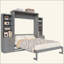 Lit escamotable avec tablettes de rangement et tiroirs Murphy-129743577-129743579