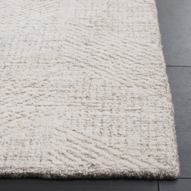 Abstract 459 Hand Tufted Wool Pile Geometric Rug, Rectangle 5' x 8'