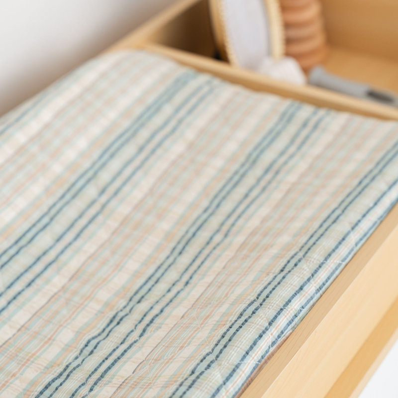 Quilted Plaid Change Pad Cover