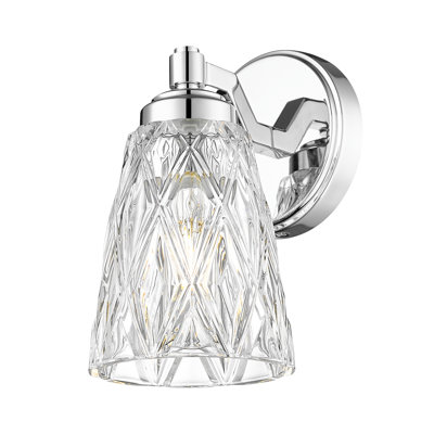 Jordynn 9 inch Chrome 1 Light Wall Sconce