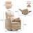 Luxurious Swivel Rocker Manual Recliner with Adjustable Pillows for Comfort-337483515