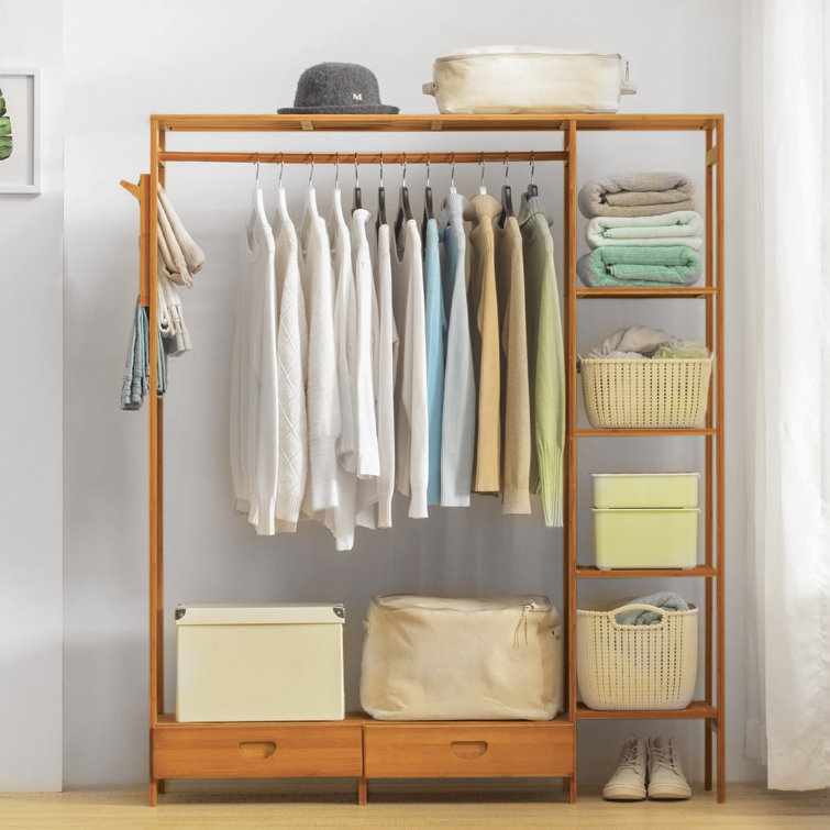 https://assets.wfcdn.com/im/86284048/resize-h755-w755%5Ecompr-r85/2021/202121344/Anjelique+5+Tiers+2+Drawers+Closet+Organizer%2C+Closet+Wardrobe+with+Hanging+Rob%2C+Bamboo+Clothing+Rack%2C+for+Home.jpg