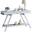 Rectangular Console Table With And Open Storage Function High Gloss Finish Legs