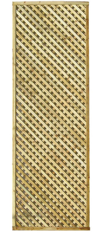 Brylynn 183cm W Wood Lattice Panel Trellis, 60cm H x 183cm W x 30cm D