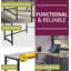 Jazmyne L-Shaped Metal Base Executive Desk