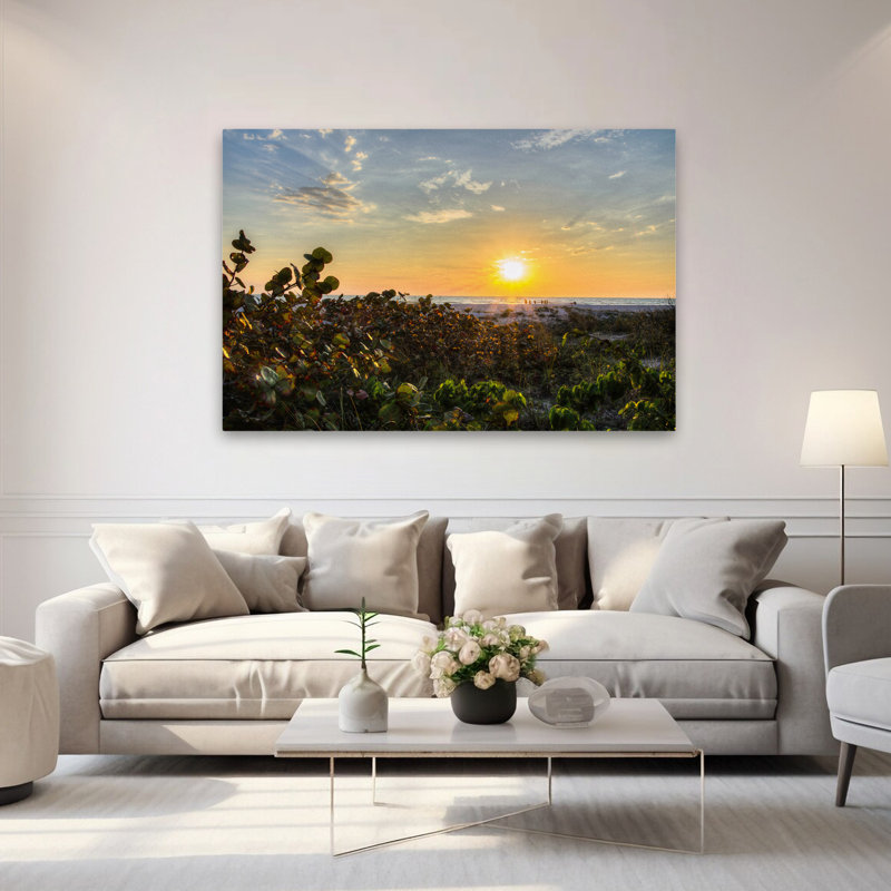 Sea Grapes At Sunset Sunrises / Sunset Art, art contemporain, H 60 po x l 40 po