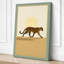Leopard at Sunrise Minimalist - Wrapped Canvas-375212170-375212172