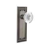 Mission Plate with Crystal Egg & Dart Knob