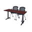 Cain T-Base Training Seminar Table & 2 Cadence Nesting Chairs-32554022-32554020