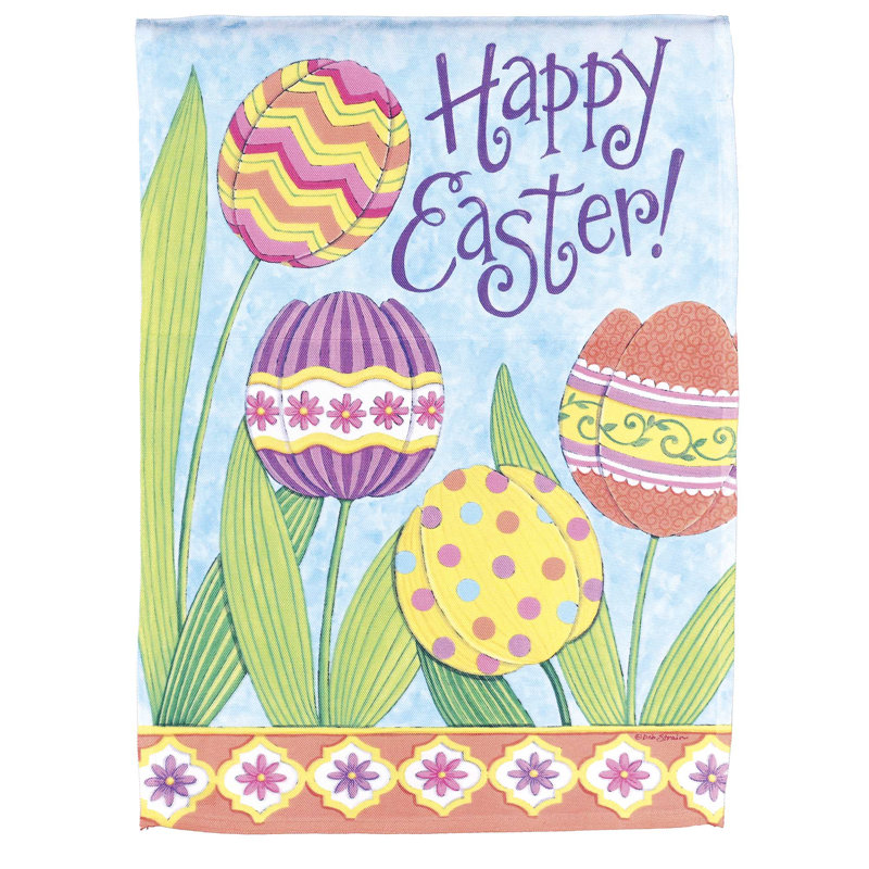 Drapeau Joyeuses Pâques 13 x 18