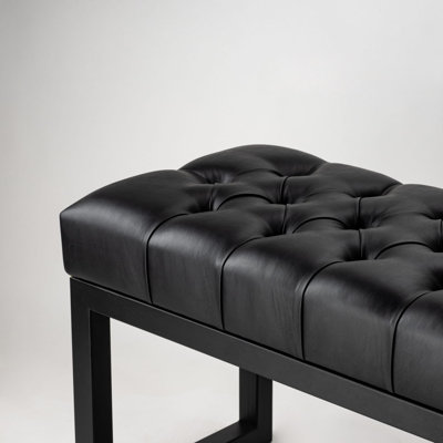 Evangelo Faux Leather Upholstered Bench