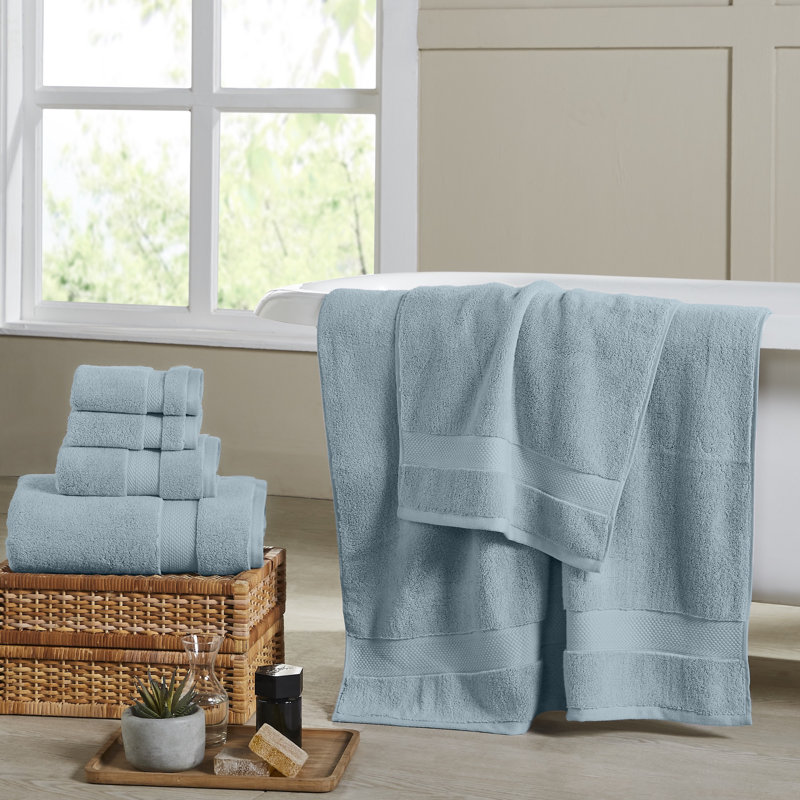Modern Threads 650GSM Luxury 6-Piece Quick-Dry Towel Set  Plush & Ultra-Absorbent for Spa-Like Experience, Sea