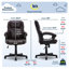 Chaise de bureau ergonomique Serta Mitchell, brun châtaignier rôti