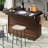 Kitchen Island with Trash Can Storage Cabinet, Kitchen Cart with Drop Leaf, Spice Rack, Towel Rack and Drawer, Rolling Kitchen Island on Wheels with Adjustable Shelf-128970362