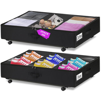 Ebern Designs Fabric Underbed Storage