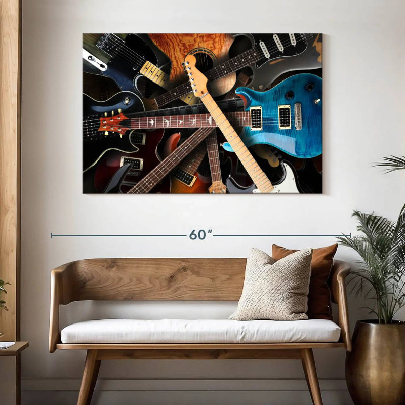 Abarca Guitar Collection, 32" H x 48" W