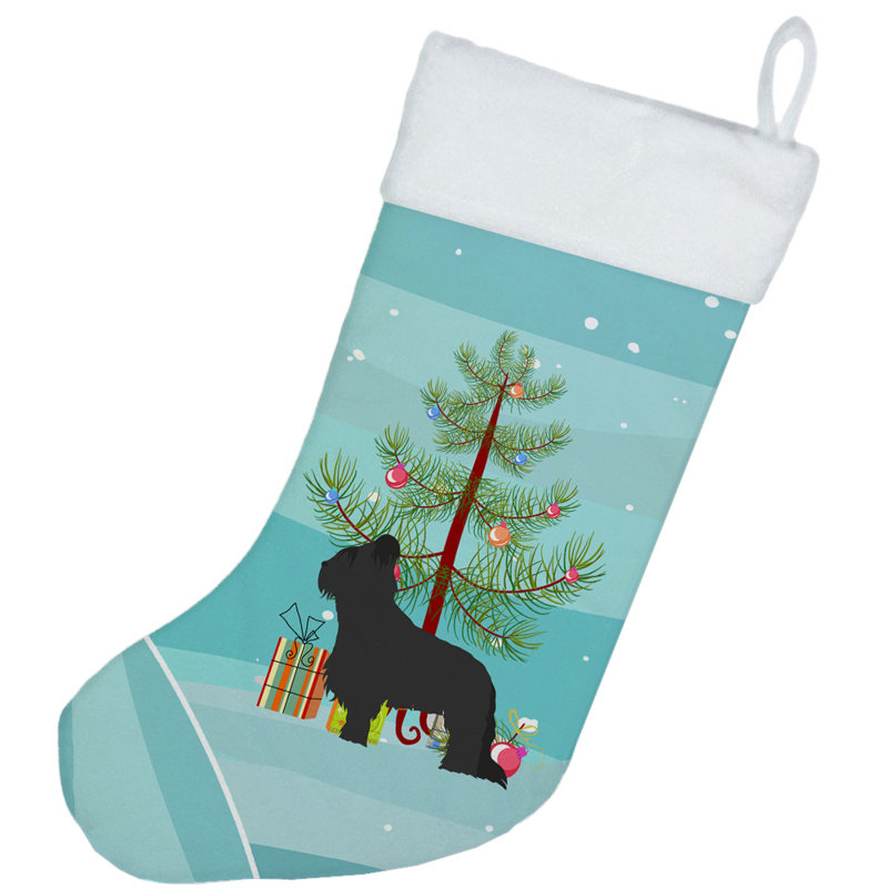 Chaussette de noël joyeux de noël, Briard