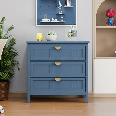Armoire 3 tiroirs, mobilier américain, convient à la chambre à coucher, au salon et au bureau