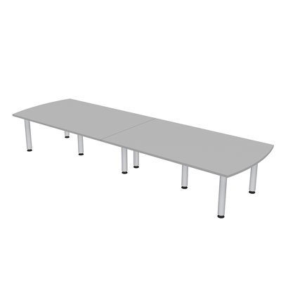 Arc Rectangle Conference Table with Post Legs
