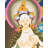 Goddess White Tara Thangka (Brocadeless Thangka)