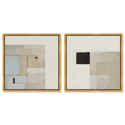 Soft Roughness Set Graphic Art Canvas