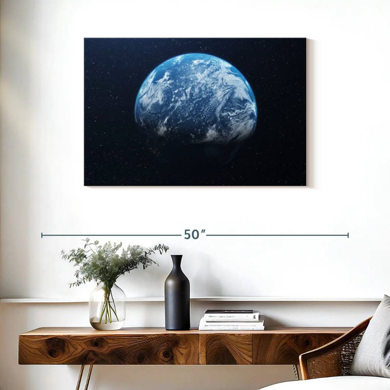 Oberle Earth From Space, 24" H x 36" W