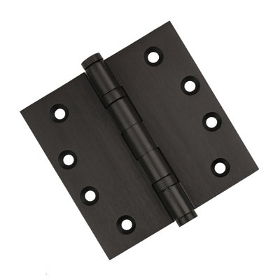Charnière de porte simple à roulement à billes en laiton massif H 4 po x l 4 po