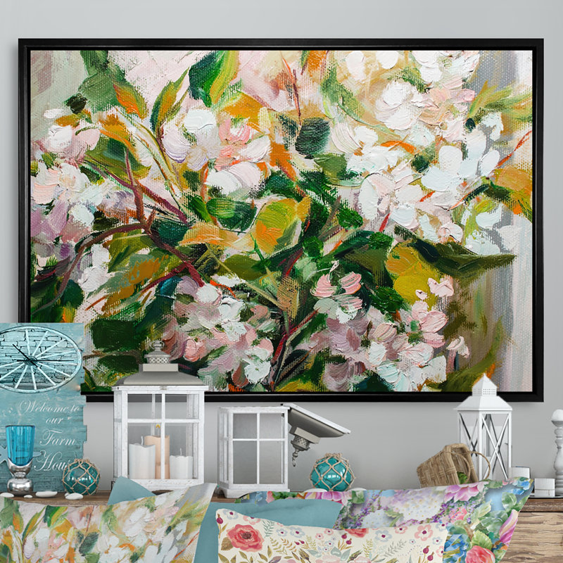 Impressionnisme - Impression sur toile avec cadre flottant, H 8 po x l 12 po x P 1 po, Cadre flottant noir