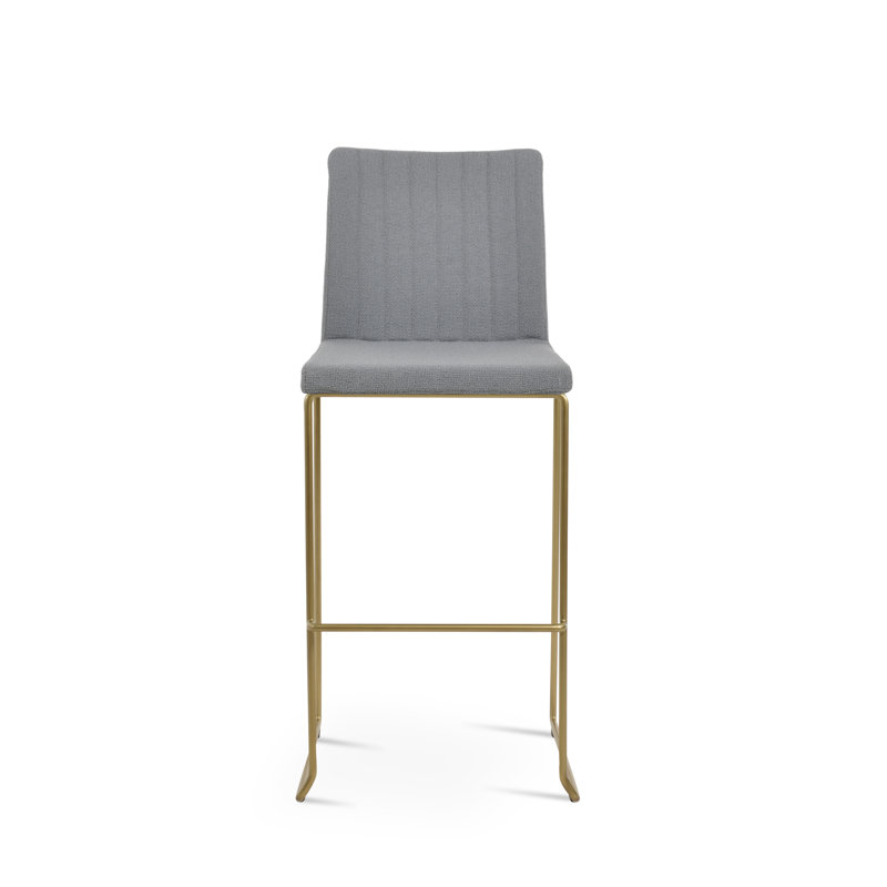 Zeyno Stackable Counter & Bar Stool, Brass, Counter Stool (24" Seat Height)