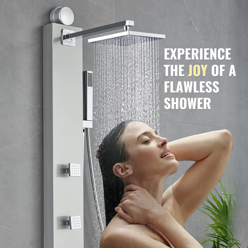 Système de douche avec douchette à main - Nécessite une connexion de pomme de douche existante
