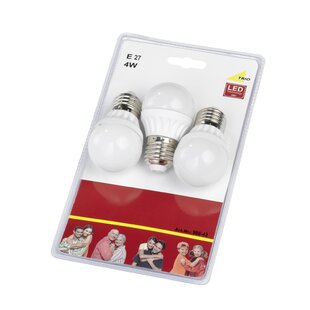 4W E27 LED Light Bulb (Set of 3)
