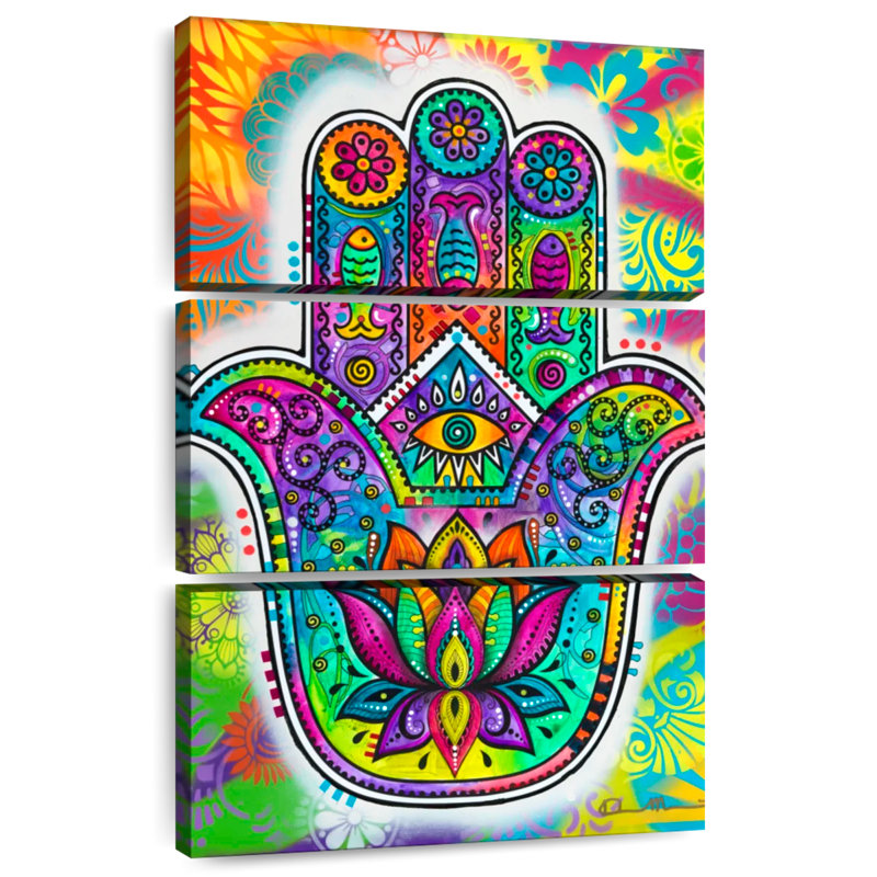 Kerrick psychédélique Hamsa, H 50 po x l 32 po