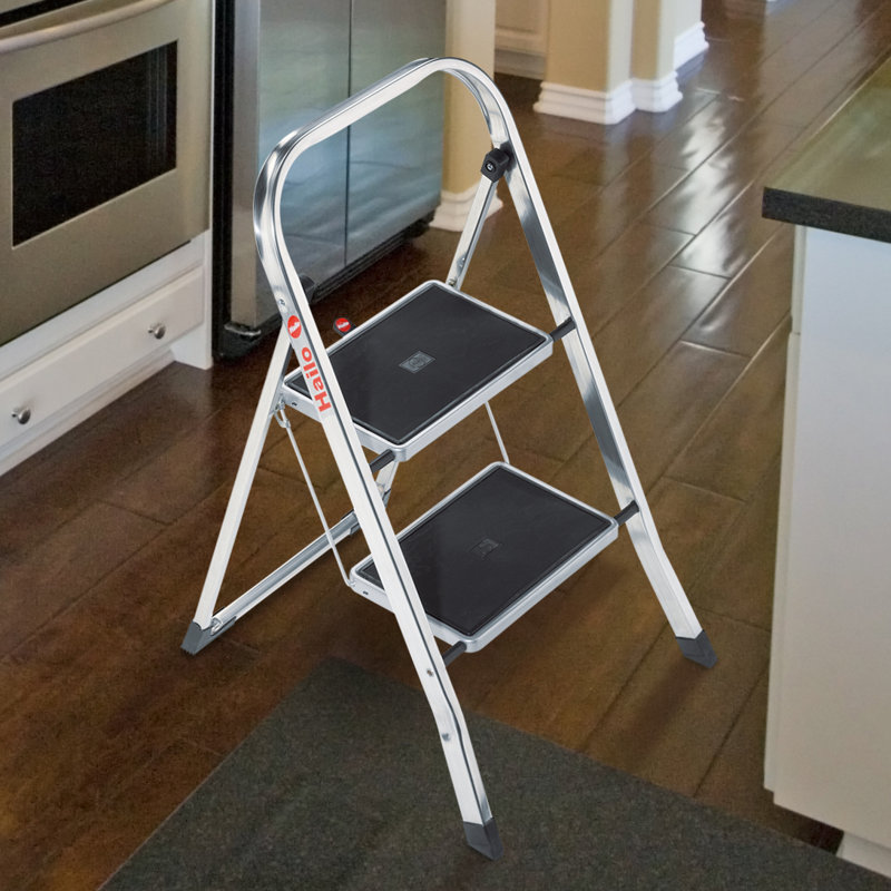 K30 2 - Step Aluminum Folding Small Step Ladder