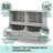 Toy Storage Organizer with Bookcase, Kid's Multi Shelf Wooden Cubby for Books